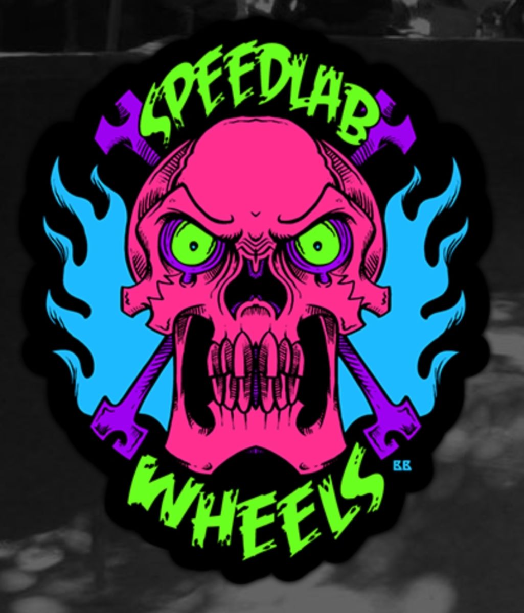 Speedlab Wheels - Skull Sticker