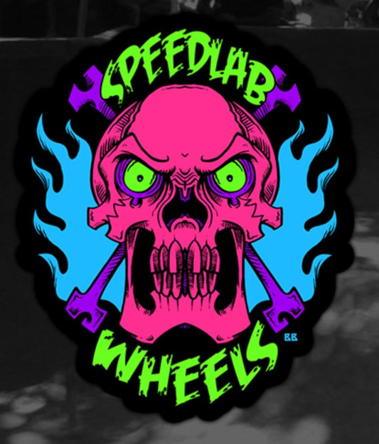 Speedlab Wheels - Skull Sticker