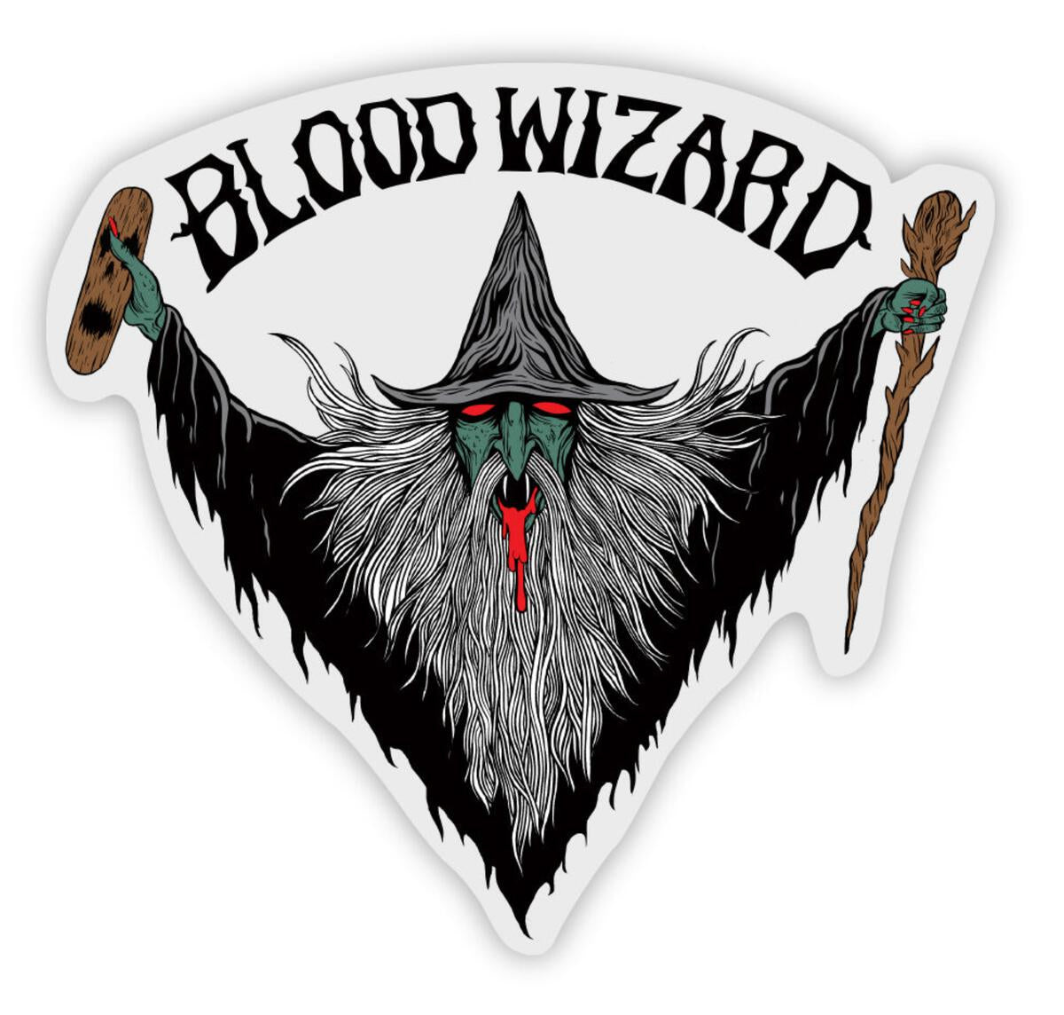 Blood Wizard - Flying Wizard Sticker