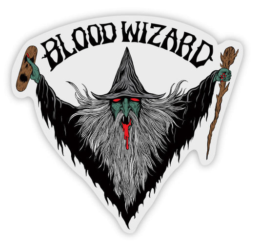 Blood Wizard - Flying Wizard Sticker