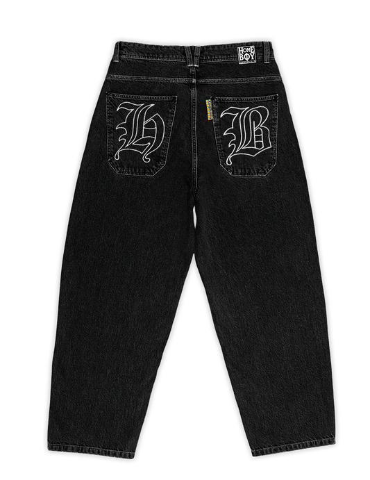 HOMEBOY - XTRA MONSTER GOTHIC DENIM WASHED BLACK