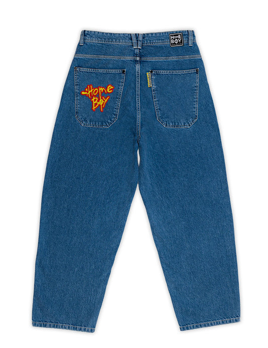 HOMEBOY - XTRA MONSTER PENCIL DENIM WASHED BLUE