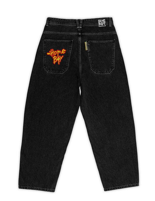 HOMEBOY - XTRA MONSTER PENCIL DENIM WASHED BLACK