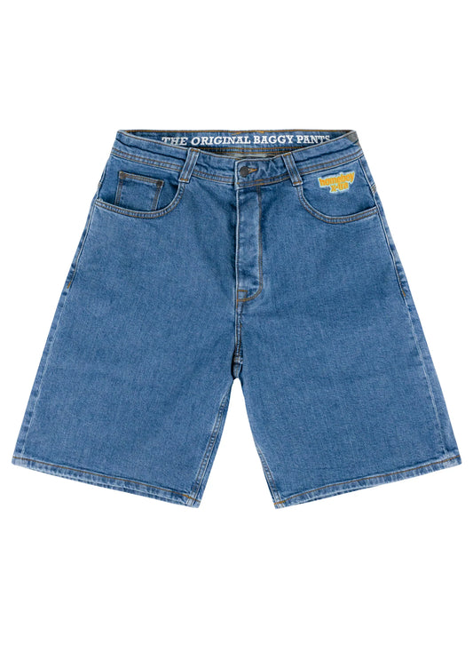 HOMEBOY - XTRA MONSTER DENIM SHORTS WASHED BLUE