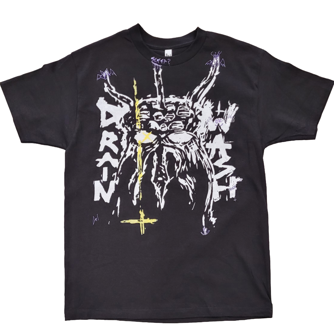 Drainwash - Black T-shirt, Size M, 102