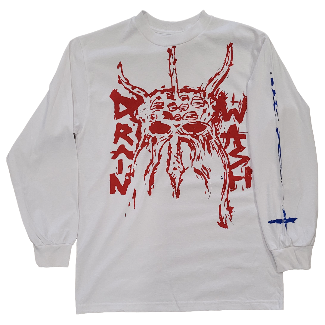 Drainwash - Long Sleeve White, Size M