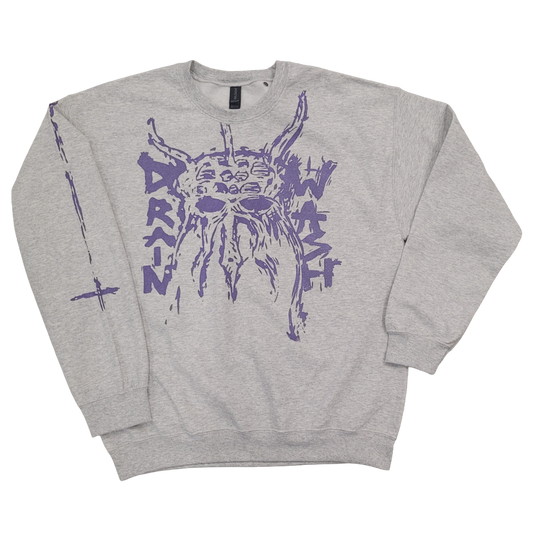 Drainwash - Hoodie Grey Purple