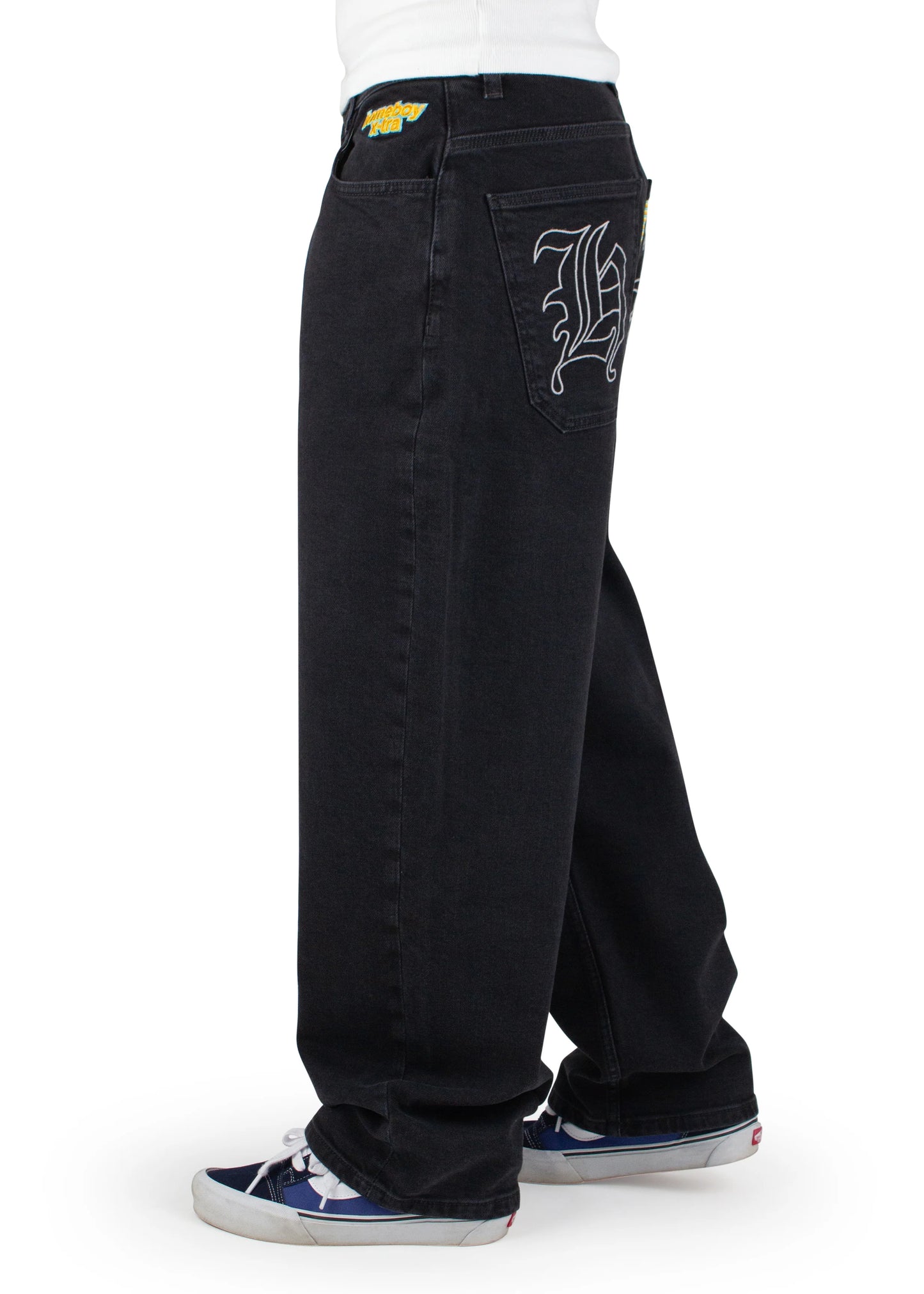 HOMEBOY - XTRA MONSTER GOTHIC DENIM WASHED BLACK