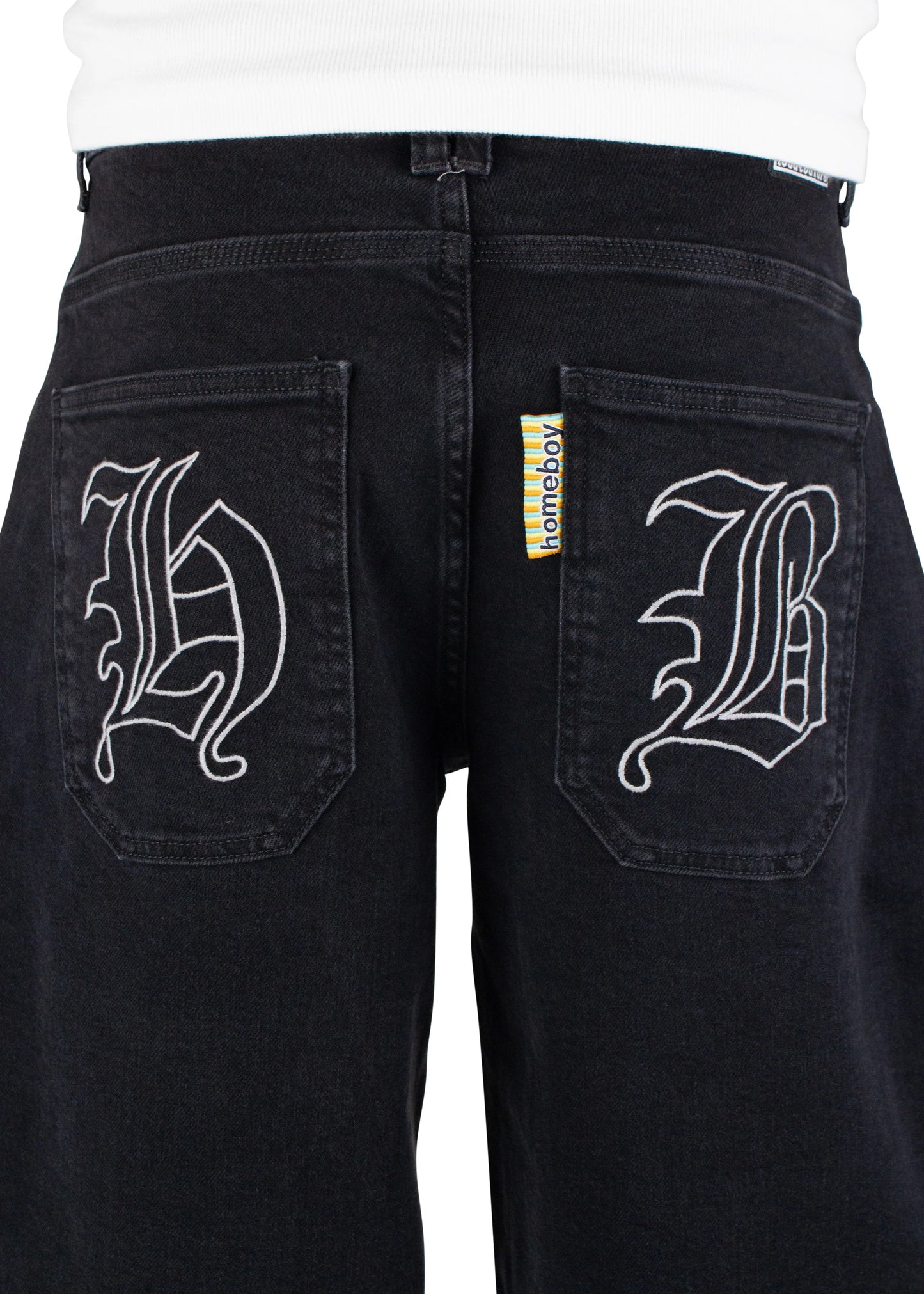 HOMEBOY - XTRA MONSTER GOTHIC DENIM WASHED BLACK