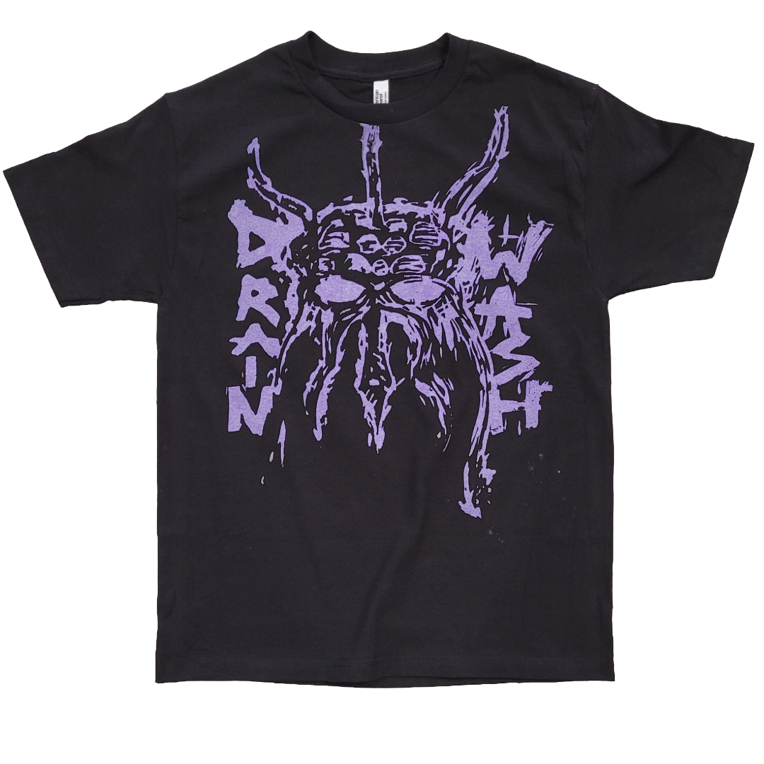 Drainwash - Black T-shirt, Size M, 102