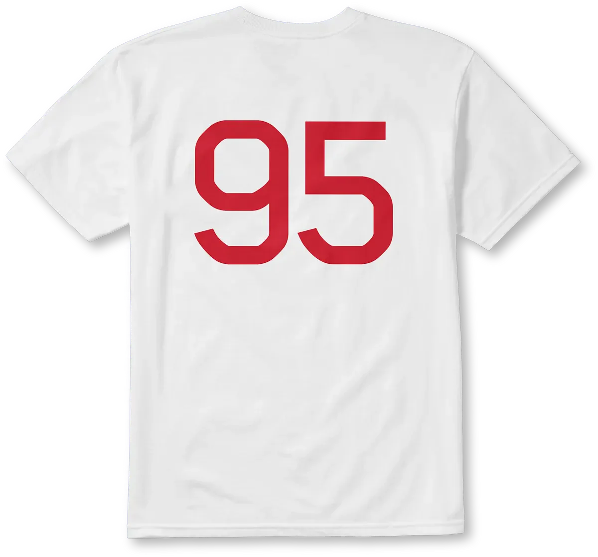 éS - Tee White/Red