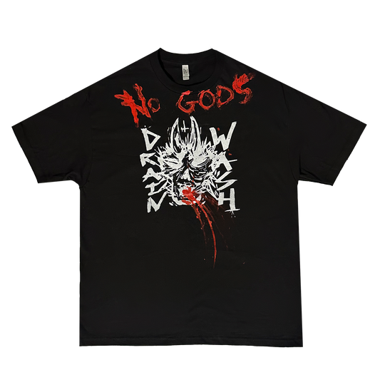 Drainwash - Tshirt XL Black - No Gods 02