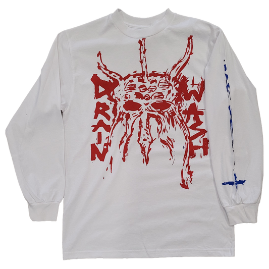 Drainwash - Long Sleeve White, Size M
