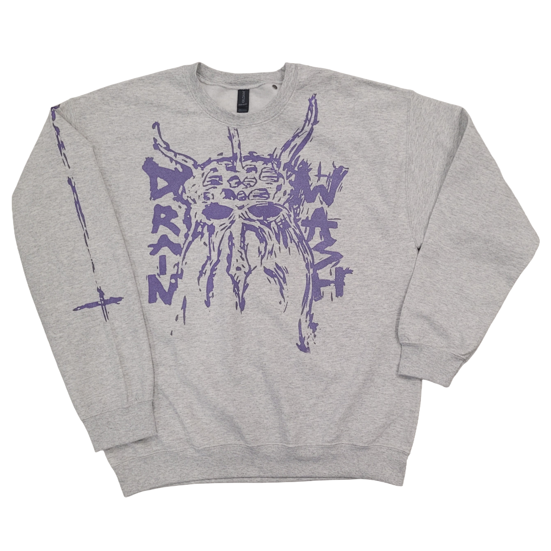 Drainwash - Grey Purple Hoodie