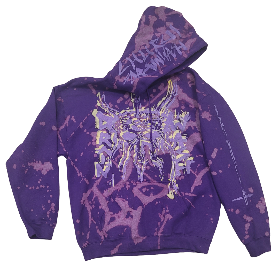 Drainwash - Purple Hoodie 1