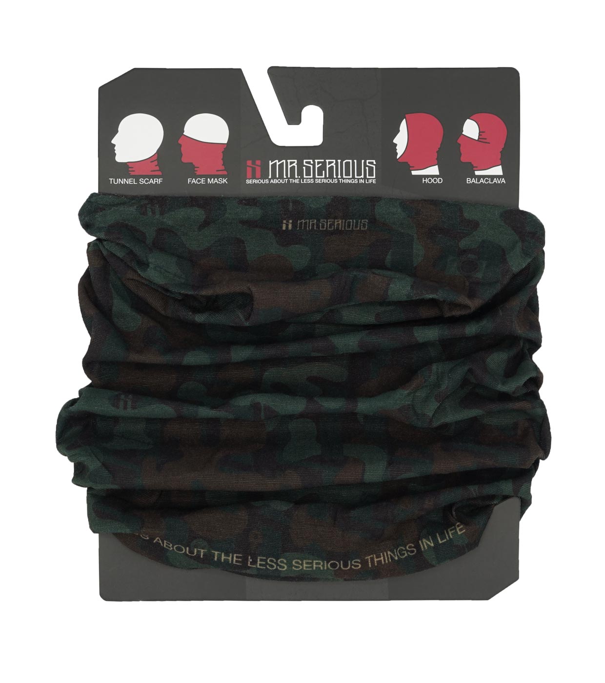 Mr. Serious- Camouflage Tunnel Scarf