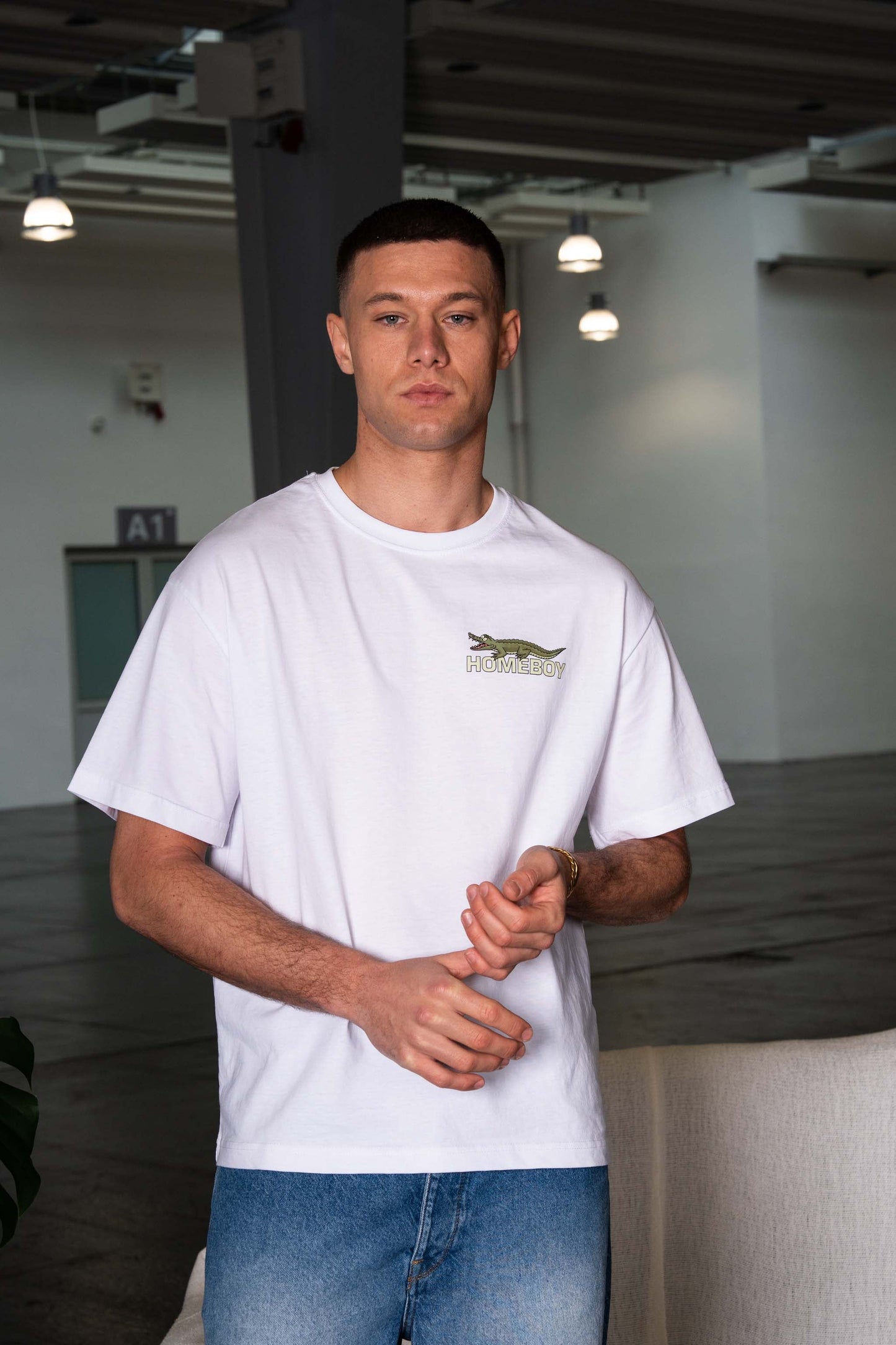 HOMEBOY - CROCOBOY TEE WHITE