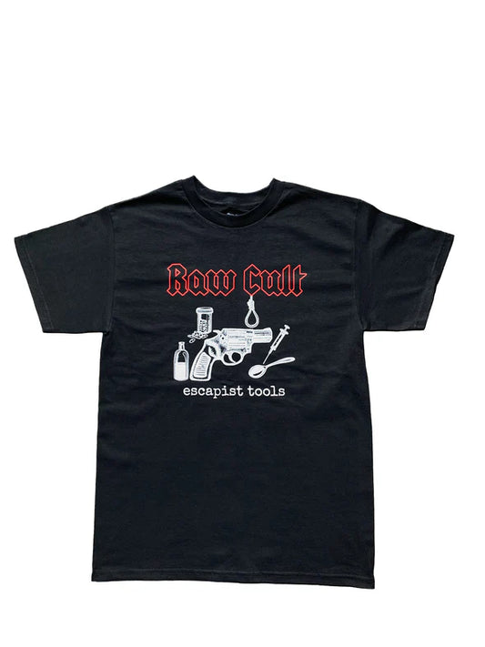 Raw Cult - Escapist Tools T-Shirt (Black)