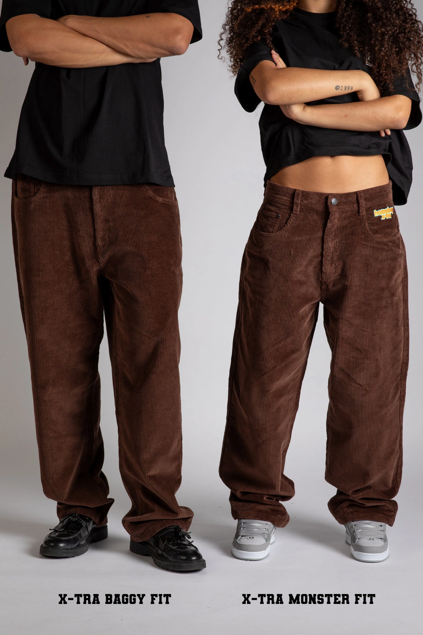 HOMEBOY - XTRA MONSTER CORD CHOCOLATE BROWN